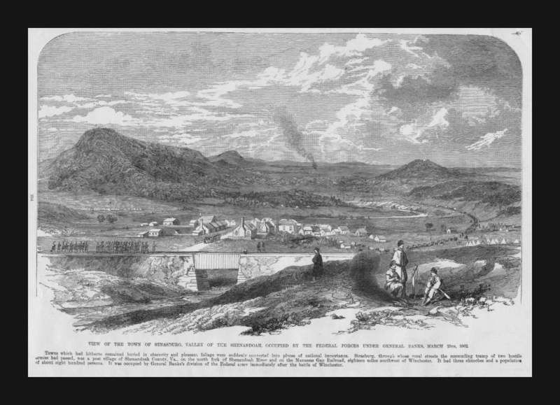 Strasburg, Virginia, Antique View, Engraving, Original1895  