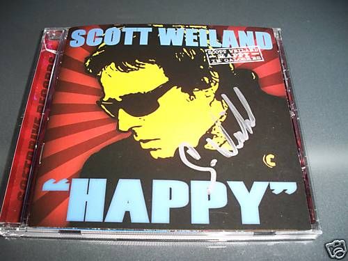 Scott Weiland Signed Cd Stone Temple Pilots RARE + COA  