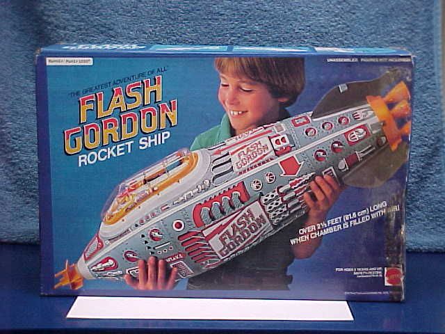   1979 MATTEL FLASH GORDON BLOW UP ROCKET SPACE SHIP OLD STORE STOCK MIB