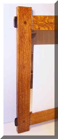 mantel wall hall mirror stickley 65 style tiger oak arts crafts 