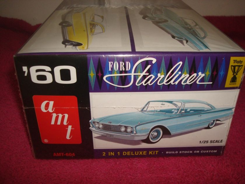 amt 1960 Ford Starliner 2 in 1 Deluxe kit 1/25 No 604 Model Car Kit 