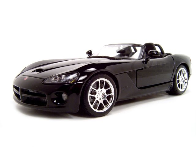 2003 DODGE VIPER SRT 10 BLACK 118 DIECAST MODEL CAR  