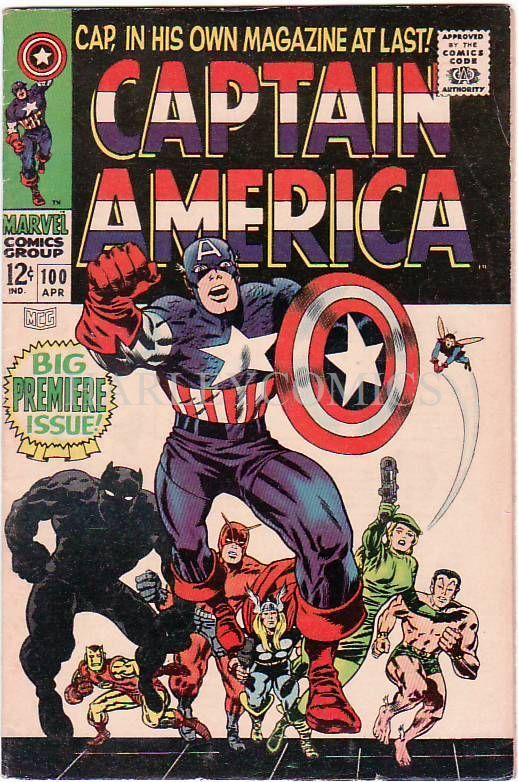 CAPTAIN AMERICA #100 (1968) F  @ $150  