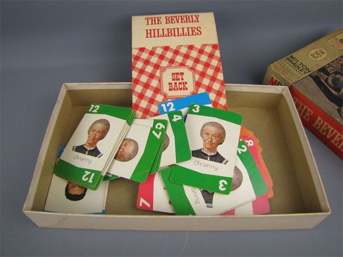 Vintage 1963 Beverly Hillbillies Set Back Card Game  