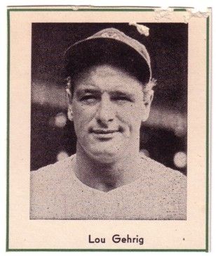 LOU GEHRIG   1947 Sports Exchange Miniature SCARCE SGC  