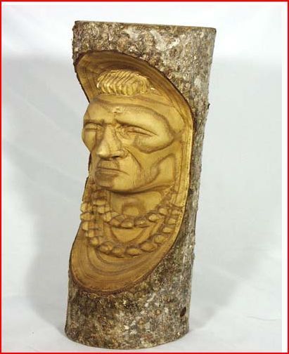 PAUL HORNBUCKLE SPIRIT OF THE WOOD Wood SCULPTURE  