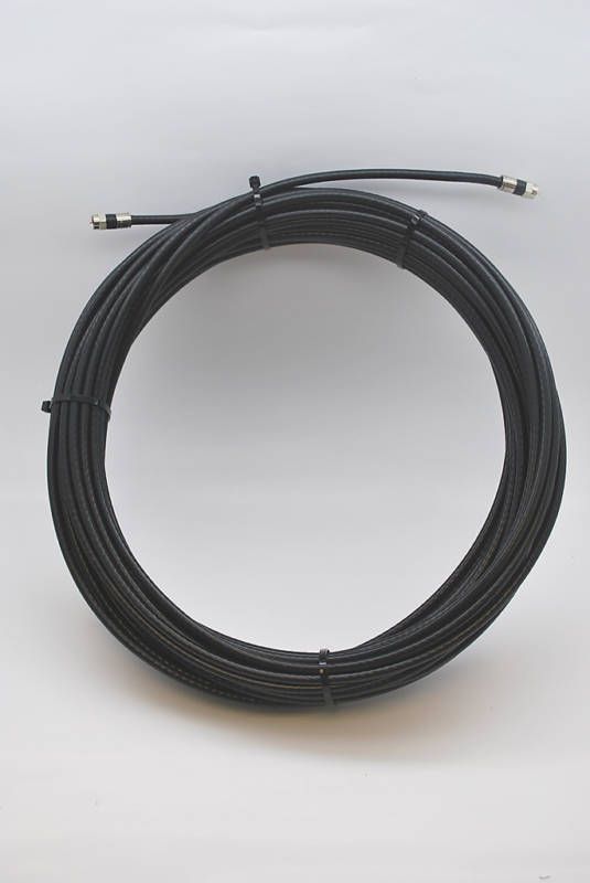 100 FEET BLACK RG6 CATV COAXIAL CABLE 3000 MHZ TESTED  