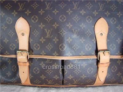 Auth LV. Monogram Sac Chasse Shoulder Bag Good  