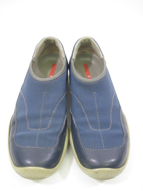 AUTH PRADA Blue Mesh Sneakers Shoes 35.5/5.5 $260 BOX  