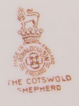 Early Vintage Royal Doulton Cotswold Shepherd Bowl  