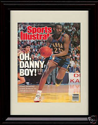 Framed Danny Manning Sports Illustrated Print Jayhawks  