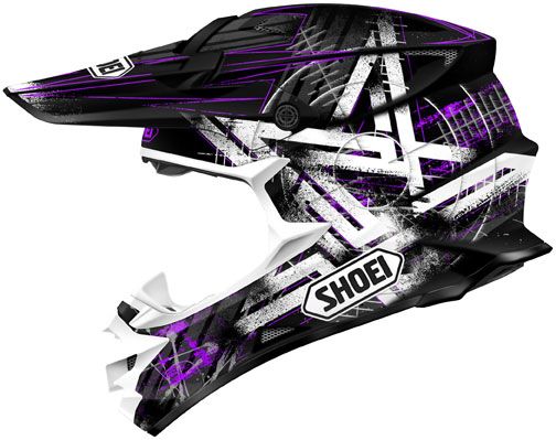 SHOEI VFX W CROSSHAIR OFF ROAD HELMET PURPLE L/LARGE  