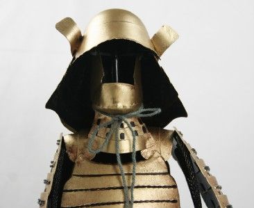 Medieval Knight in Suit of Japanese Ninja Ronin Armor  