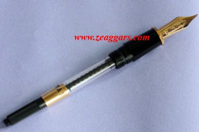 Omas Arte Italiana Milord Gold Black Resin Fountain Pen  