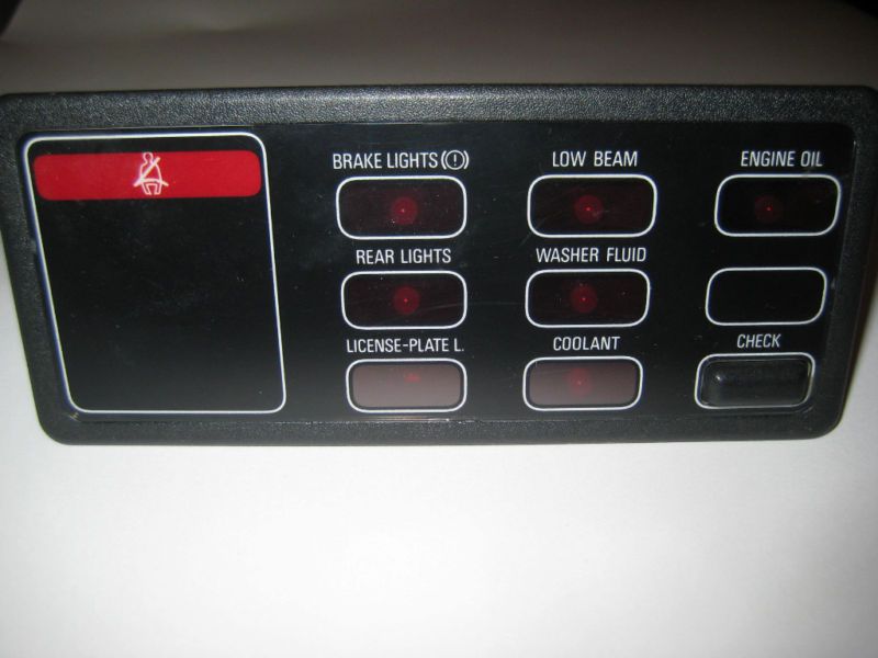 BMW E30 Active Check Control, Onboard Comp Status Panel  