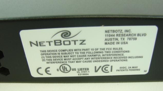 NetBotz Server Security Monitor Appliance RackBotz 303 Remote 