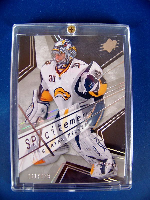 2008 09 UPPER DECK SPXCITEMENT HOCKEY RYAN MILLER NM+  