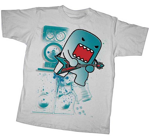 DOMO KUN T Shirt Tee NEW Speaker Guitar Rock (YOUTH Kid  