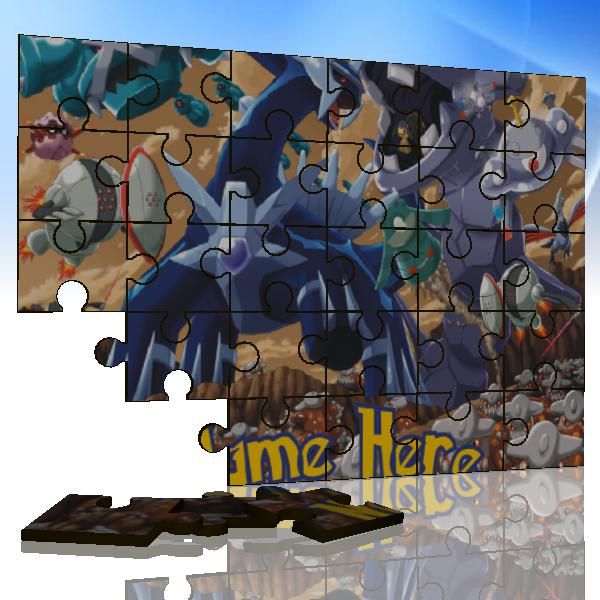 Dialga Pokemon Personalised Wooden Jigsaw Puzzle  