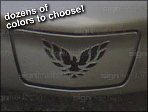 98 02 Pontiac Firebird License Plate Bird Overlay Decal  