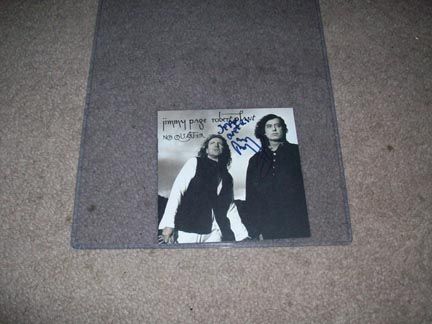 RARE JIMMY PAGE signed PLANT & PAGE CD BOOKLET PSA/DNA LOA LED 