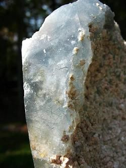 BIG Blue Quartz Indicolite Tourmaline in Quartz Crystal  