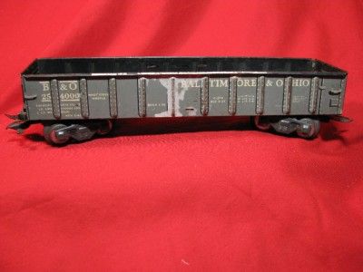   SCALE MARX B&O BALTIMORE & OHIO GONDOLA CAR TRAIN 254000 #3552  