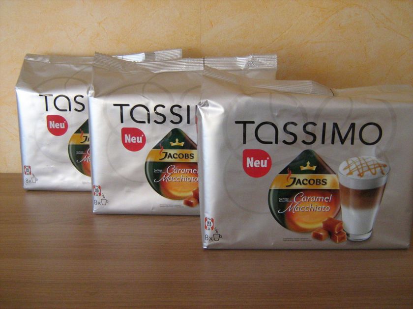   BAG ´s TASSIMO German JACOBS CARAMEL MACCHIATO 3 x 16 t discs  