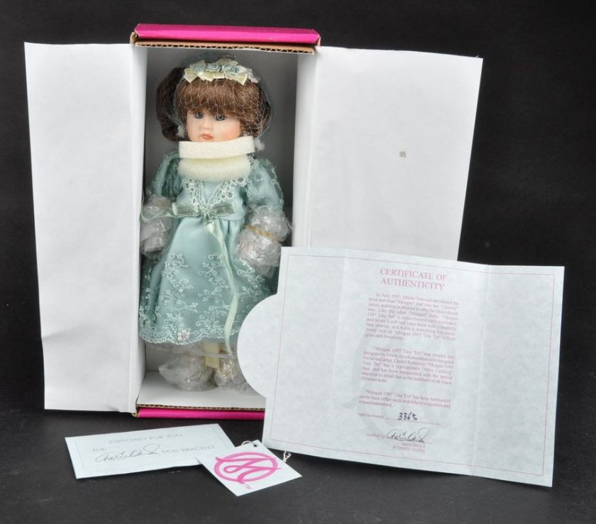 Marie Osmond Morgan 1997 Tiny Tot Porcelain Doll Mint in Box  