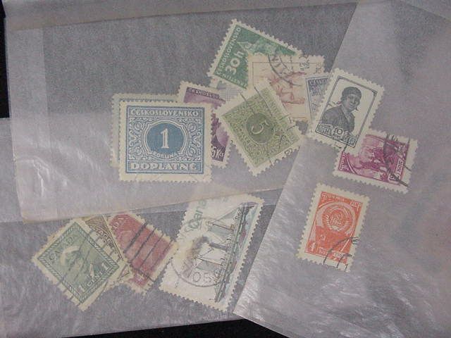   COLLECTION MANY STAMPS UNCHECKED GLASSINES EARLY MID++++  