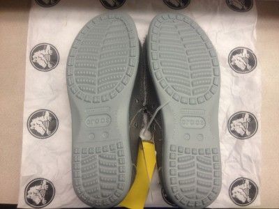 Crocs Santa Cruz (Light Grey/Charcoal) Retail $59.99 Sizes 8 9 10 11 
