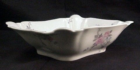 Haviland Limoges Serving Bowl Pink Floral Schleiger 266  