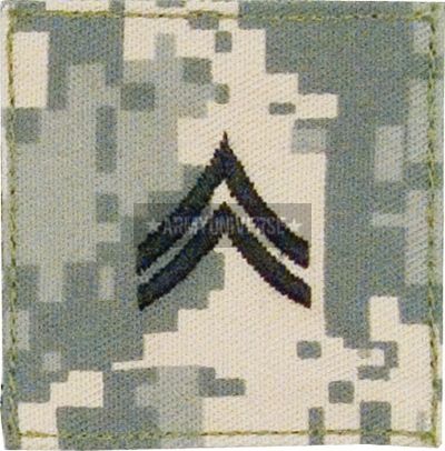 ACU Digital Camo Military Rank Insignia US Army Patch 613902176201 