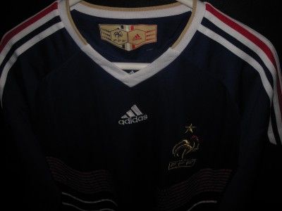 MINT AUTHENTIC ADIDAS F.F.F. FRANCE FOOTBALL JERSEY SHIRT MAILLOT 