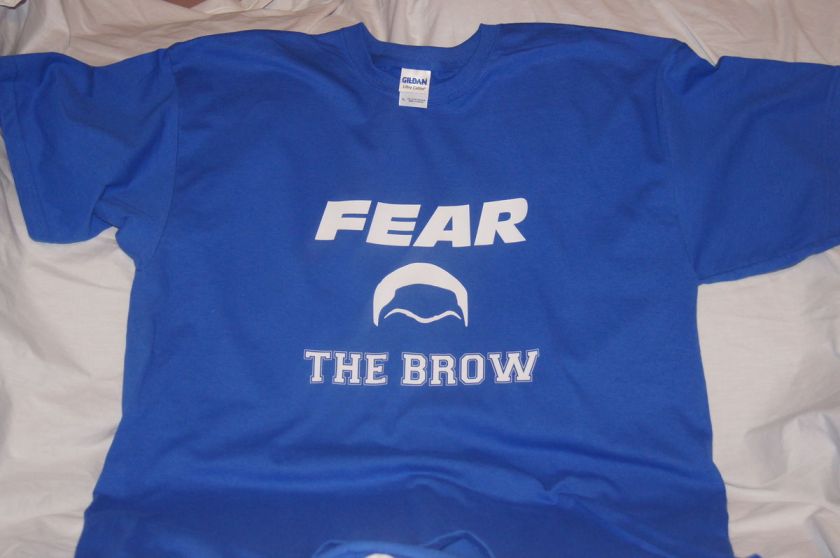   Wildcats Anthony Davis Fear the Brow Unibrow Funny T Shirt Tee NEW