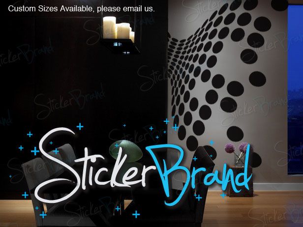 Vinyl Wall Decal Sticker Modern Pattern Dots Large Size  