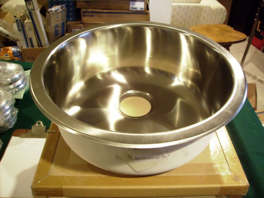 Stainless Steel Undermount Single Bowl Round Bar Sink  