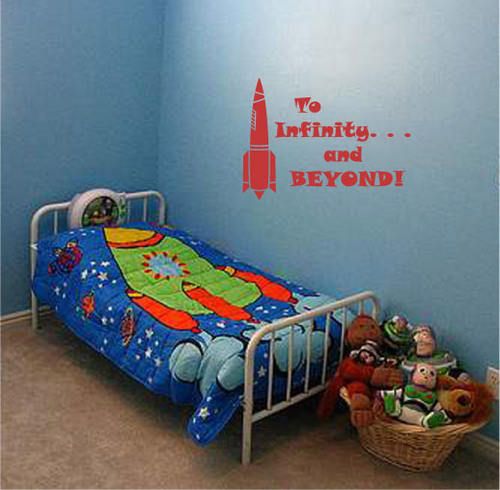 Toy Story Buzz Space Quote Boys Room Wall Decor Decal  