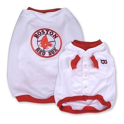 DOG BASEBALL JERSEY BOSTON RED SOX   MLB LIC S TO XL  