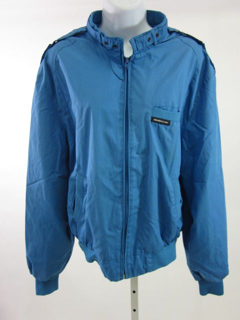 MEMBERS ONLY Mens Blue Zip Up Windbreaker Jacket Sz 44  