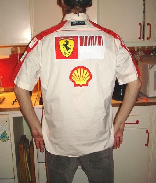 FERRARI PUMA 2009 SINGAPORE GP PIT CREW SHIRT SWEATER MASSA HILFIGER 