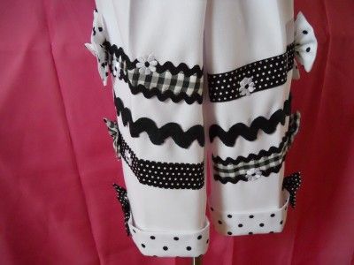 GIRLS PAGEANT BLACK AND WHITE SPORTSWEAR OR SPECIAL OCCASSION STUNNING 