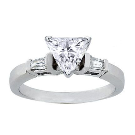 15 Carat Trillion Cut Diamond Engagement Ring  