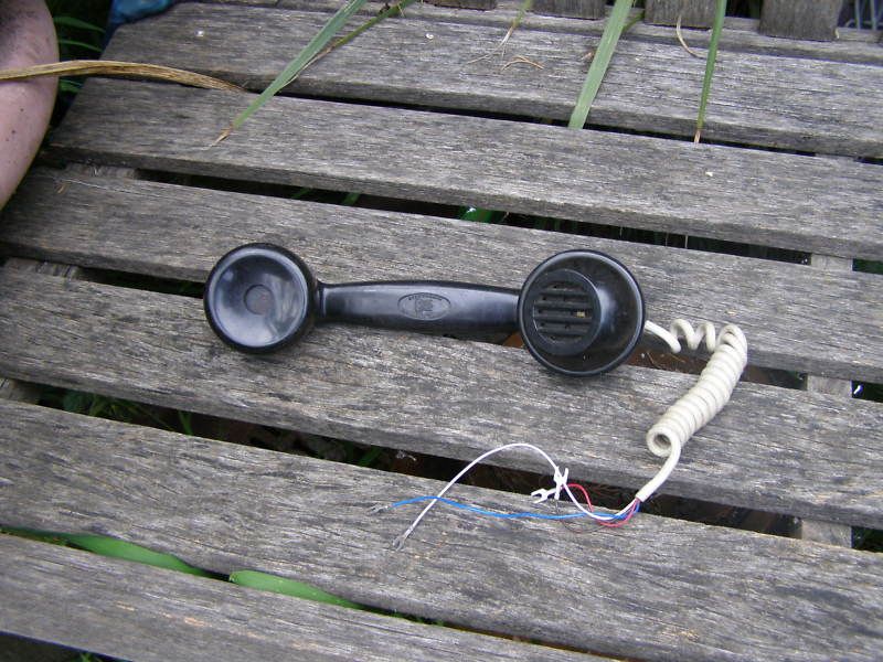 ANTIQUE DICTOGRAPH TELEPHONE SYSTEM BAKELITE HANDLE  