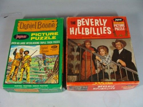 BEVERLY HILLBILLIES AND DANIEL BOONE 60S TV PUZZLE LOT  