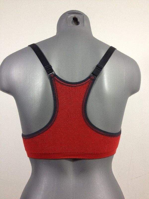 BN $40 Victorias Secret VSX Red black Racerback sports bra XS  