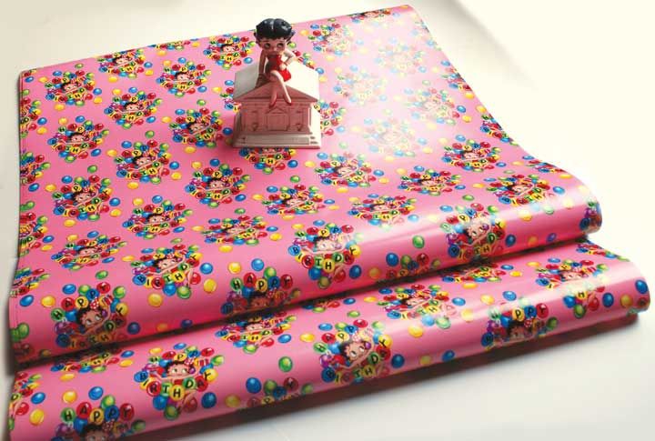 Ultimate BETTY BOOP BIRTHDAY Wrapping Paper 32 Sq ft.  