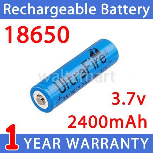   7V 2400mAh Ultrafire Rechargeable Li ion Lithium Battery for LED Torch