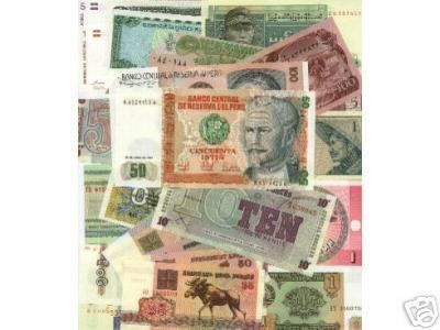 150 Different World Banknotes Collection  