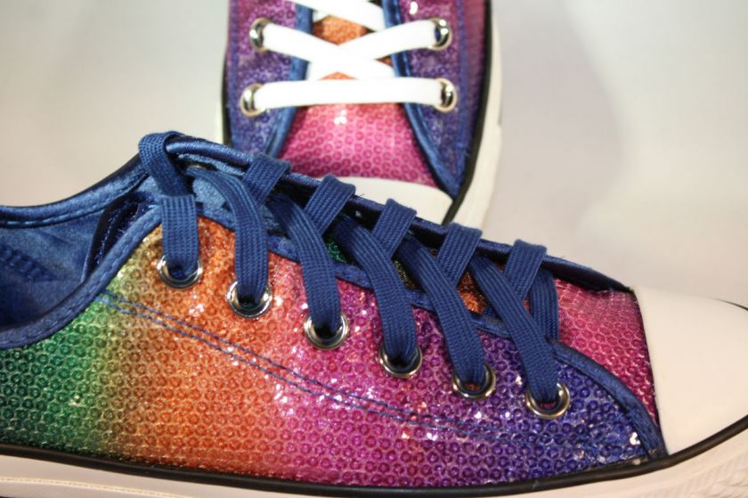 MENS Converse Chuck Taylor Rainbow Sequins Lo Tops  